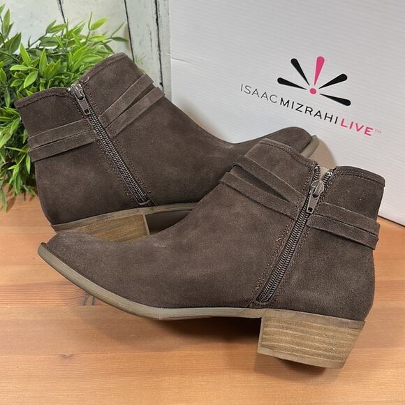 Isaac Mizrahi Live! Chelsea Boot with Bow Booties Size 10 - Picture 6 of 9